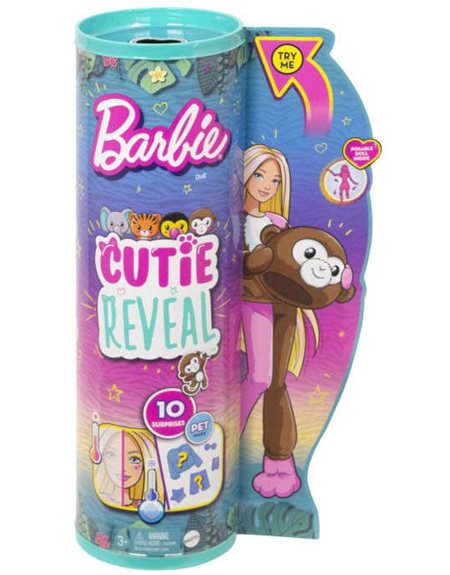 Barbie Cutie Reveal – Μαϊμουδακι (HKR01)