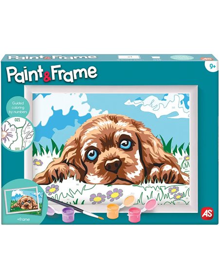 As Company Paint & Frame Ζωγραφιζω Με Αριθμους Loving Puppy – 1038-41012