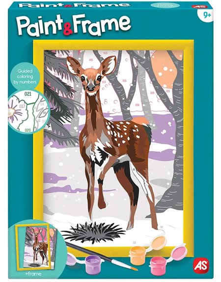 As Company Paint & Frame Ζωγραφιζω Με Αριθμους Snow Deer – 1038-41014