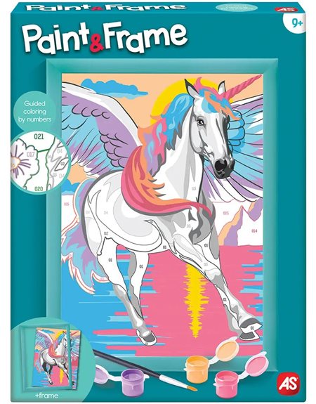 As Company Paint & Frame Ζωγραφιζω Με Αριθμους Magic Unicorn – 1038-41016