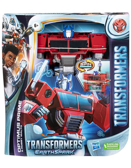 Transformers Earthspark Spinchanger Optimus Prime (F7663)