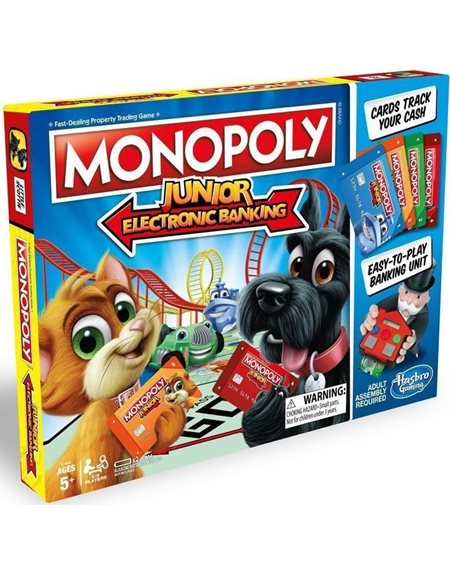 Επιτραπεζιο Hasbro Monopoly Junior Ηλεκτρονικη Τράπεζα – E1842