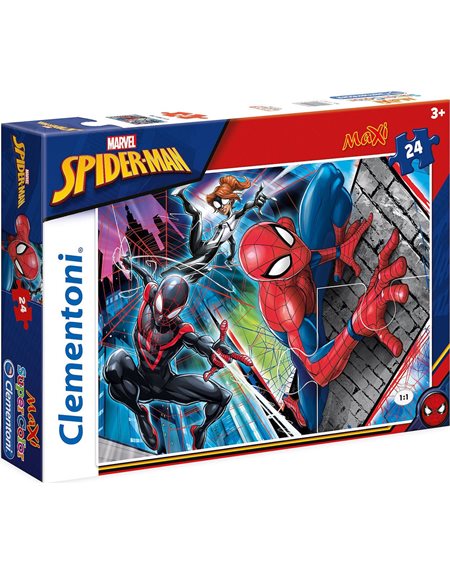 Clementoni Παιδικό Παζλ Maxi Super Color SpiderMan 24 τμχ (1200-24497)