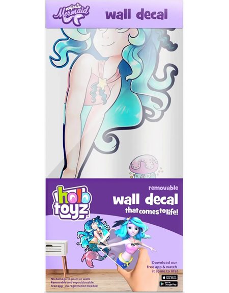 OEM Αυτοκολλητα Τοιχου Majestic Mermaid AR Wall Decals – D4MERMAID