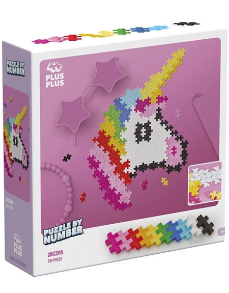 Plus-Plus Τουβλακια Puzzle By Number Μονοκερος (PLS3929)