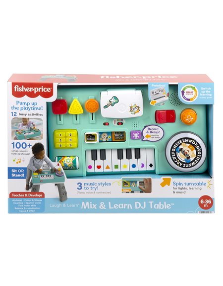 Fisher Price Ekπαιδευτικη Κονσολα Dj Με Φωτα Και Ηχους (HRB61)