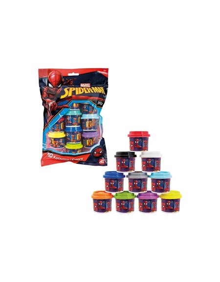 As Company Σετ Πλαστελινης 10 Βαζακια 1oz Σε Σακουλακι Spiderman – 1045 – 03599