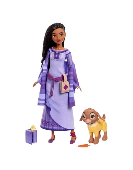 Mattel Disney Wish Asha Of Rosas Συλλεκτική Κούκλα Μόδας Και Φίλος – HPX25