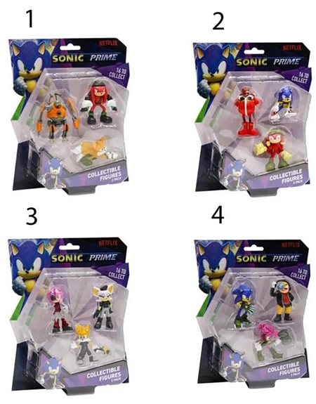 P.M.I. Sonic Prime – 3 Pack Συλλεκτικές Φιγούρες 6.5Cm – 1 τμχ (SON2020)