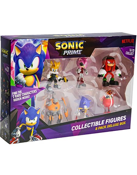 P.M.I. Sonic Prime 8 Pack Deluxe Box – Including 2 Rare Hidden Characters Συλλεκτικές Φιγούρες 6.5Cm – 1τμχ (Son2070)