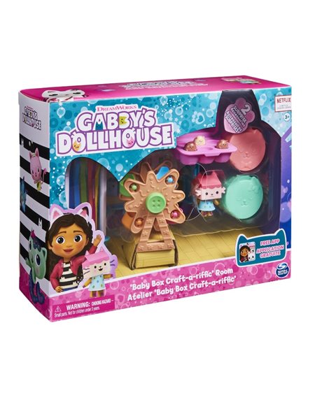 Spin Master Gabby’s Dollhouse Mini Σετ Δωμάτια-Ατελιέ – 6064151