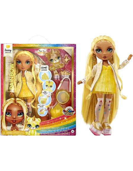 MGA Entertainment Κούκλα & Slime Rainbow High Sunny Madison – 120186-EU