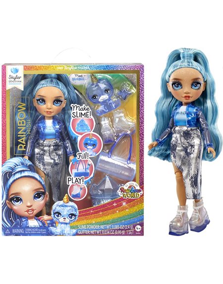 MGA Entertainment Κούκλα & Slime Rainbow High Skyler Bradshaw – 120216-EU