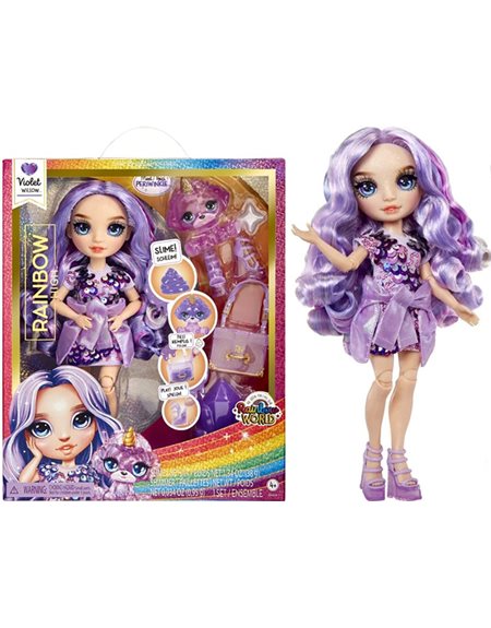 MGA Entertainment Κούκλα & Slime Rainbow High Violet Willow – 120223-EU