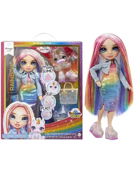 MGA Entertainment Κούκλα & Slime Rainbow High Amaya Raine – 120230-EU