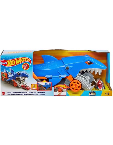 Mattel Hot Wheels Νταλικα Καρχαριας Shark Chomp Transporter – GVG36