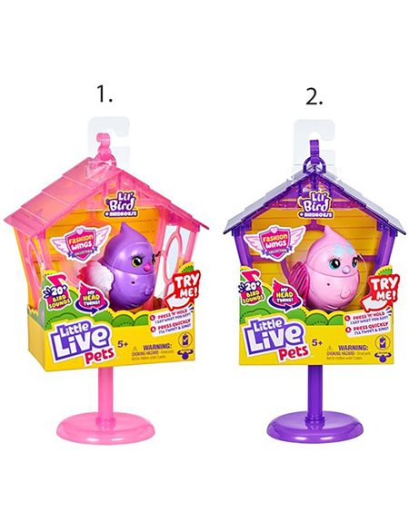 Little Live Pets Σπιτι Με Πουλακι Cocoritos – 2 Σχέδια (LPB13000)