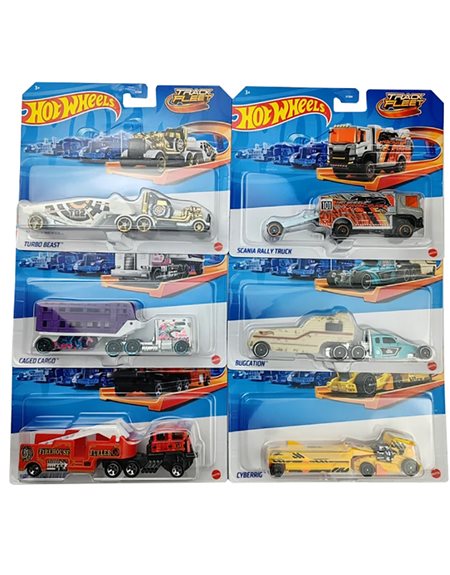 Hot Wheels Νταλίκα Track Stars -3 Σχε΄δια (BFM60)