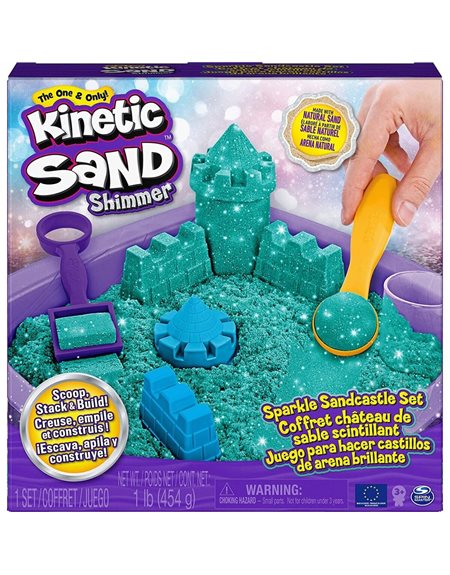 Spin Master Kinetic Sparkle Sandcastle Set – Teal Magic Sand Πρασινο – 6061828