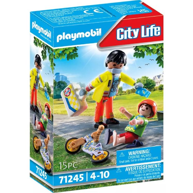 Playmobil City Διασωστης Και Παιδακι – 71245