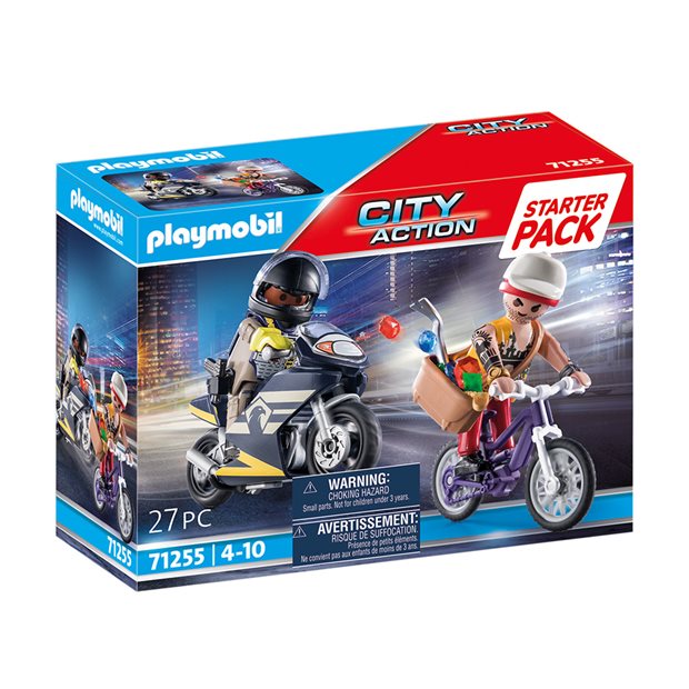 Playmobil Starter Pack Αστυνομικη Καταδιωξη Ληστη Κοσμηματων – 71255