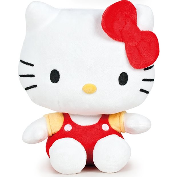Λούτρινο Hello Kitty Με Κόκκινο Φιόγκο 25cm Σε 2 Σχέδια - 9310