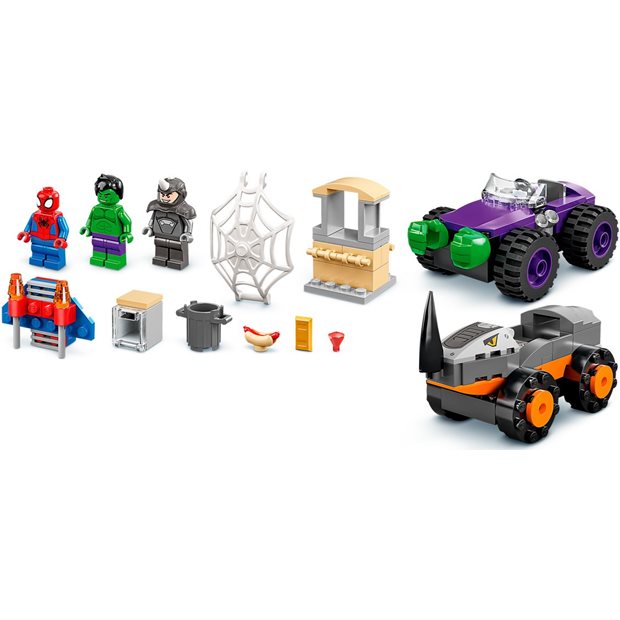 Lego Spider-Man Hulk vs. Rhino Truck Showdown - 10782