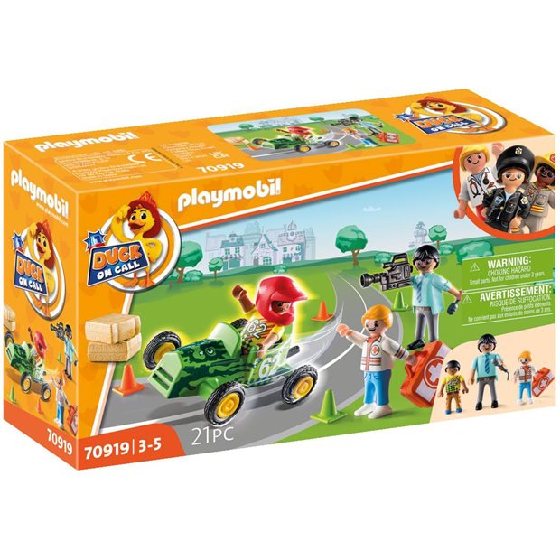 Playmobil Duck On Call Επιχείρηση Διάσωσης Διάσωση Στα Go-Kart – 70919