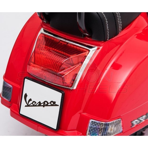 Ηλεκτροκίνητη Μηχανή Piaggio Vespa Original License 6V Κόκκινη | Skorpion Wheels - 5245008