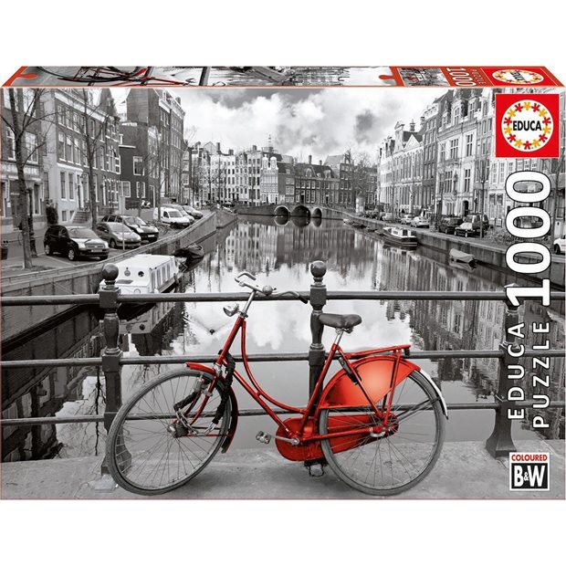 Παζλ Educa Coloured B&W Amsterdam The Netherlands 1000pcs - 14846
