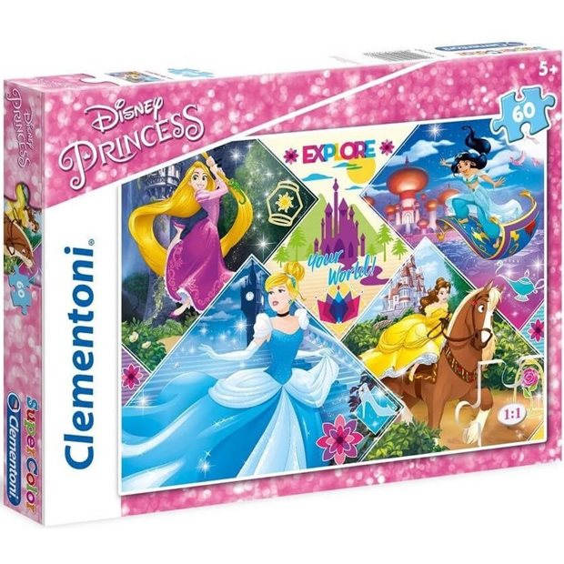 Παζλ 60pcs Super Color Disney Princess - 1200-26980