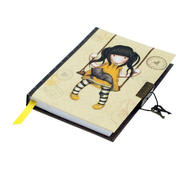 Gorjuss Vacation Lockable Notebook - Ruby (Yellow) - 577GJ05