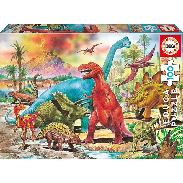 Παζλ Educa Dinosaurs 100pcs - 13179