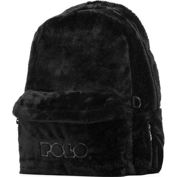 Polo Σακιδιο Mini Fur Μαυρο 2020 - 9-07-168-02