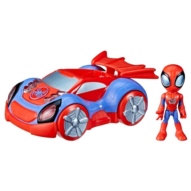 Marvel Spidey and His Amazing Friends Glow Tech Web Crawler Vehicles - F4530