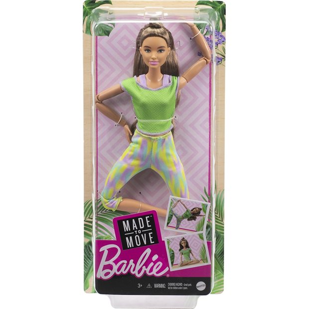 Barbie Νέες Αμέτρητες Κινήσεις – Καστανη Με Καμπυλες – GXF05