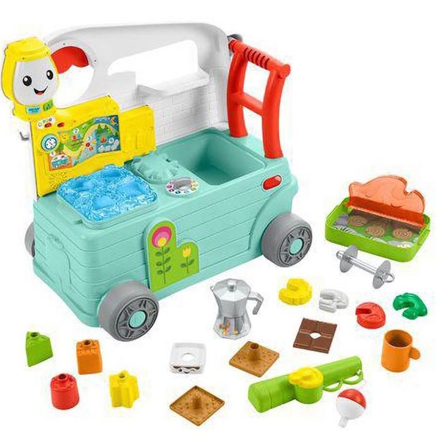 Fisher Price Εκπαιδευτικο Τροχοσπιτο 3 Σε 1 - HCK81