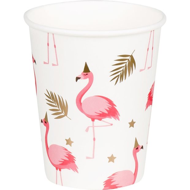 Χαρτινα Ποτηρια Σετ 10 Τεμαχιων Flamingo 210ml - 571352497