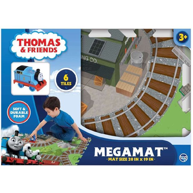 Megamat Αφρώδες Χαλάκι 70x50εκ Παζλ 6pcs Mε Τρενάκι Thomas - MEH00000