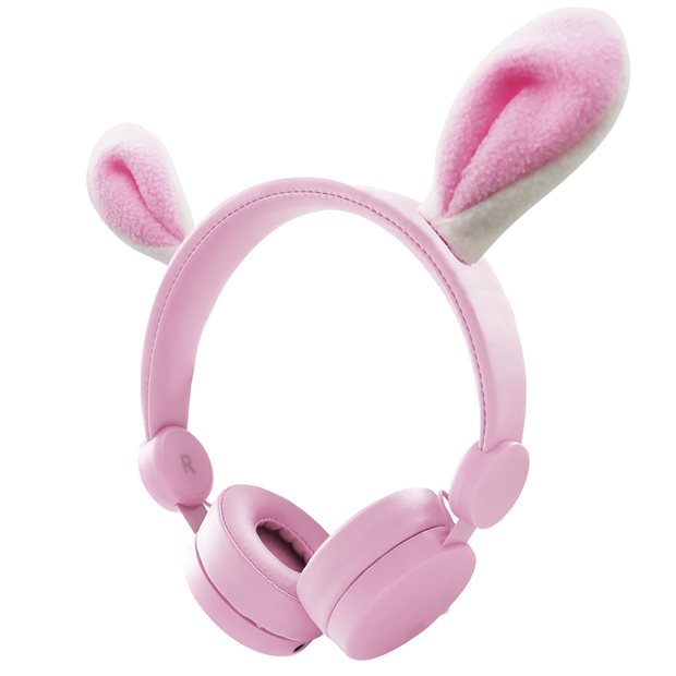 Ακουστικά Kidyears Mε Αποσπόμενα Αυτιά Λαγού Ροζ