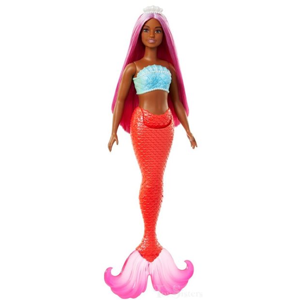 Mattel Barbie Νέα Γοργόνα Κοκκινη Ουρά – HRR04