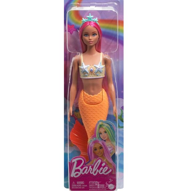 Barbie Νέα Γοργόνα Με Σομόν Ουρά – HRR05