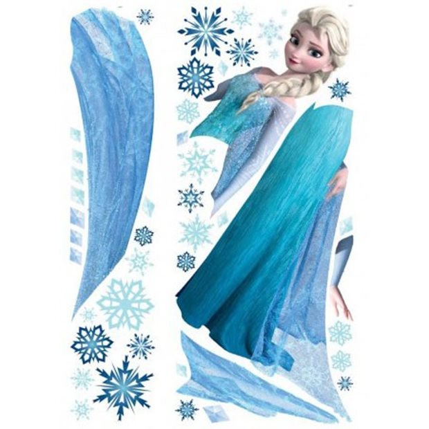 Παιδικο Αυτοκολλητο Τοιχου Frozen Elsa - 2371