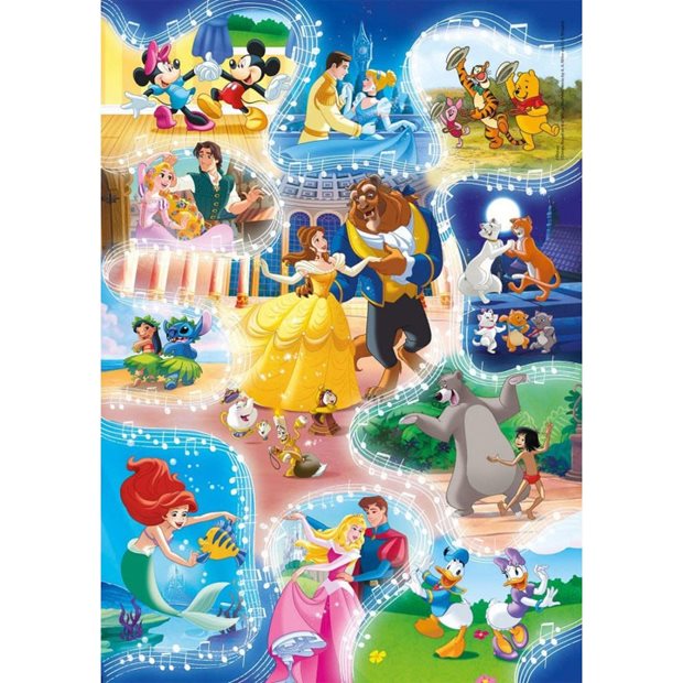 Παζλ Clementoni 60Pc Supercolor Disney Dance Time - 1200-26992