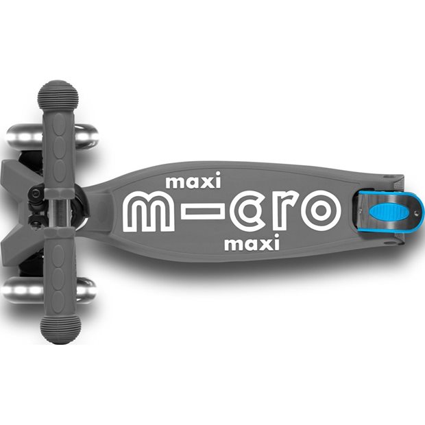 Παιδικο Πατινι Αναδιπλουμενο Maxi Micro Led Deluxe Γκρι - MMD094