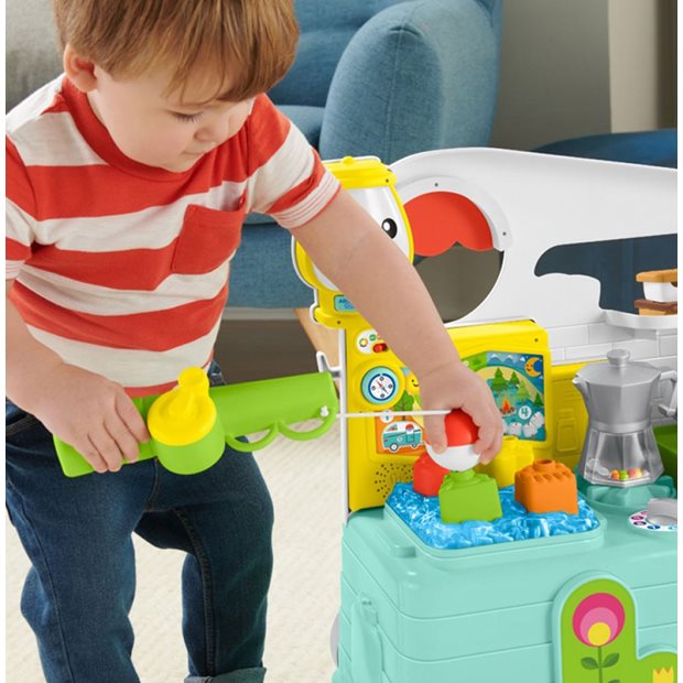 Fisher Price Εκπαιδευτικο Τροχοσπιτο 3 Σε 1 - HCK81