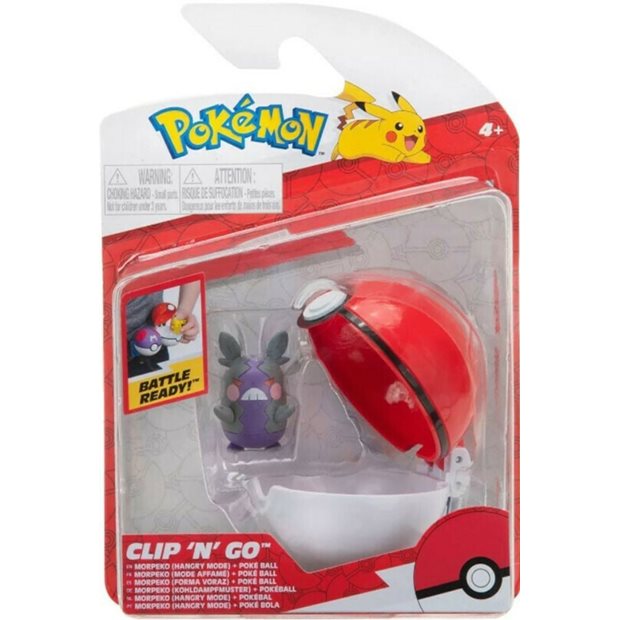 Φιγουρα Pokemon & Poke Ball Clip N Go 6-Σχεδια - JW095057-E