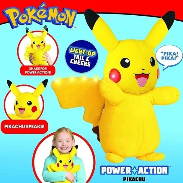 Λουτρινο Pokemon Power Action Pikachu 25Εκ - JW097834