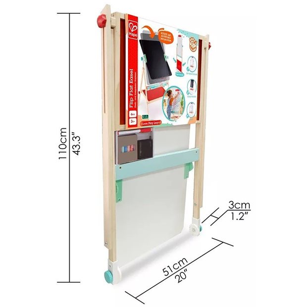 Ξυλινος Πινακας Hape Early Explorer Flip Flat Easel - E1063