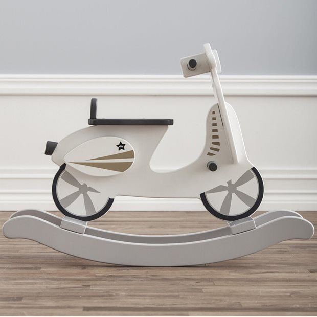 Κουνιστό Scooter Kids Concept Γκρι - Λευκό - 1000160